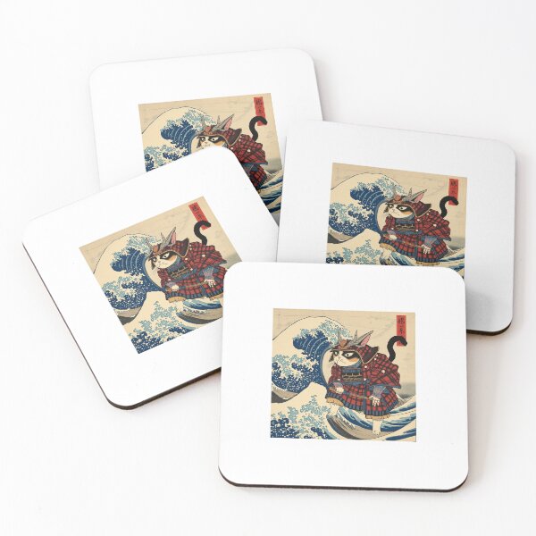 Item preview, Ukiyo-e Samurai Cat Japanese Art designed and sold by Japanese World.
