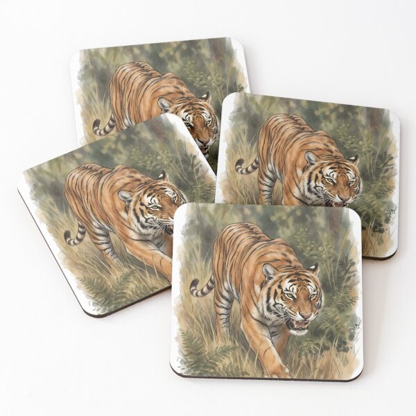 Item preview, Tiger in Jungle - Bengal Tiger Wildlife designed and sold by RubisLeaf.