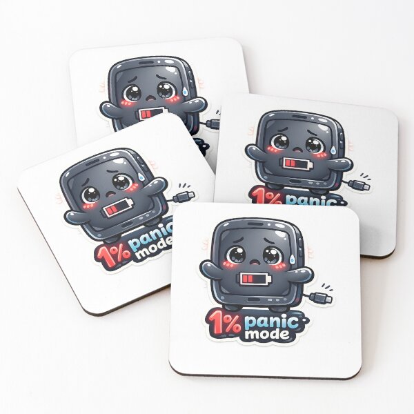 Item preview, "1% Panic Mode" | Funny Low Battery Anxiety & Tech Humor Art designed and sold by Naviora.