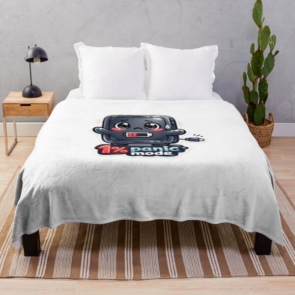 Item preview, "1% Panic Mode" | Funny Low Battery Anxiety & Tech Humor Art designed and sold by Naviora.