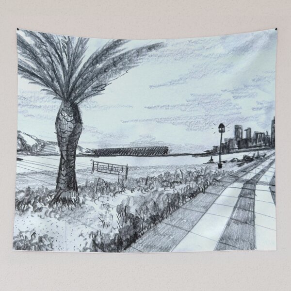 Item preview, San Ciprián Promenade | Graphite designed and sold by miguelfra.artwork.
