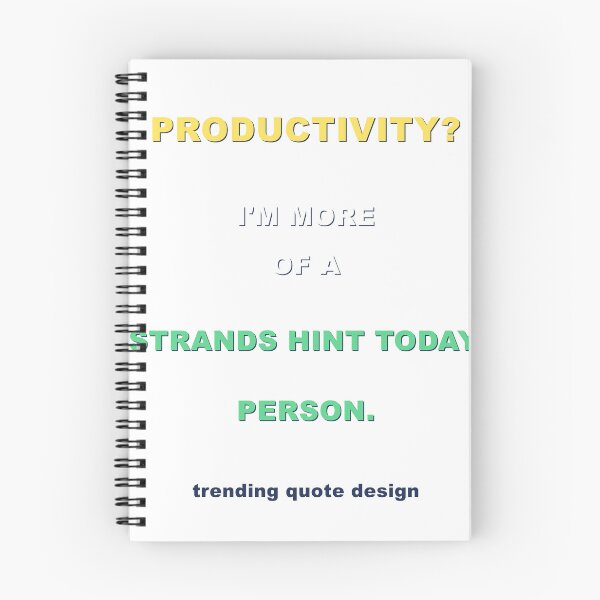 Item preview, Productivity? I'm More Of A "strands Hint Today" Person. designed and sold by TrendHooper.