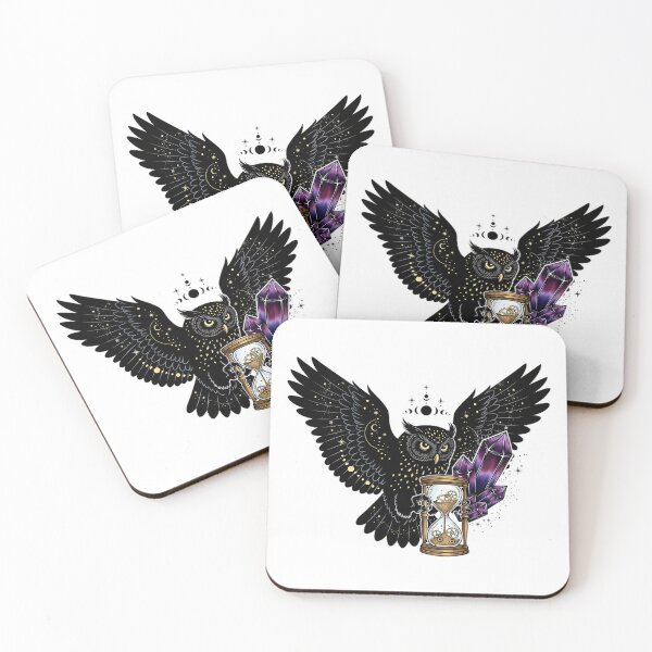 Item preview, Owl Celestial Hourglass Gift designed and sold by IllumeInk.