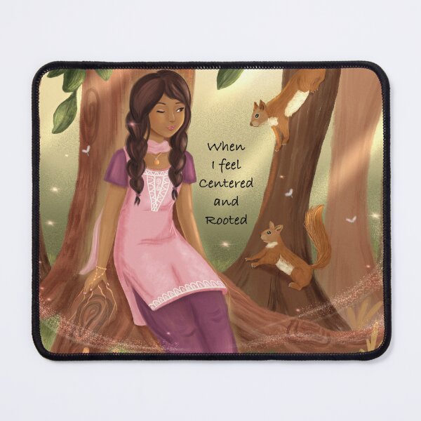 Item preview, Rooted Presence – Woman in Harmony with Nature and Animals designed and sold by Medilludesign.