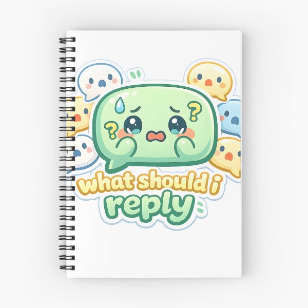 Item preview, "What Should I Reply" | Social Anxiety & Texting Overthinking Cartoon designed and sold by Naviora.
