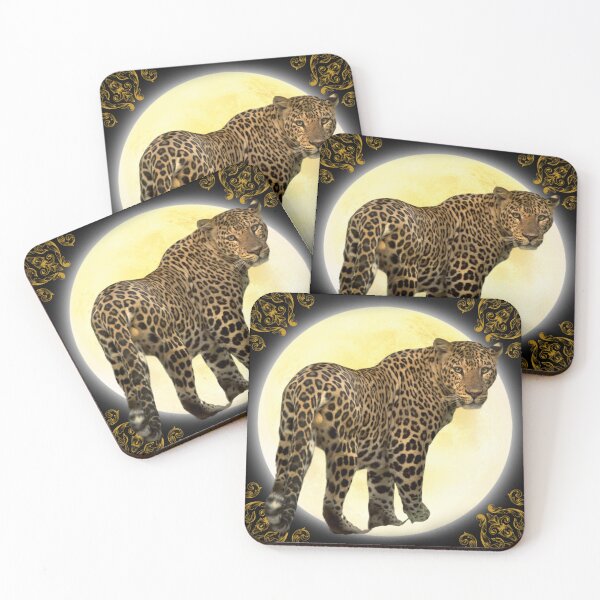 Item preview, Golden Leopard Under Moonlight designed and sold by Phitwhim.
