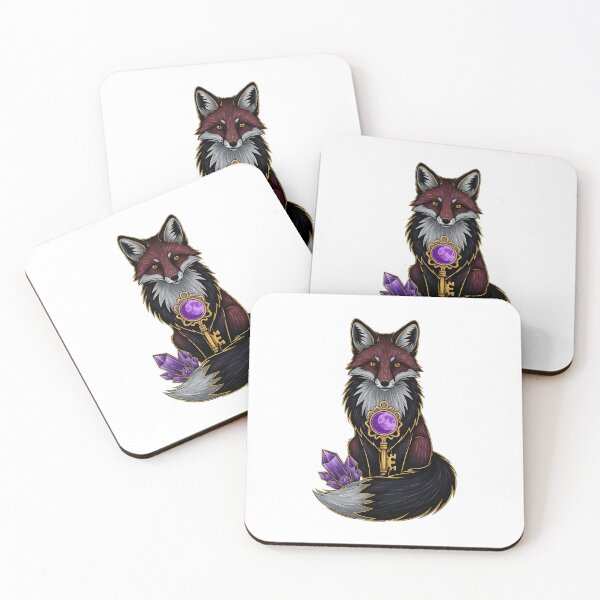 Item preview, Fox Violet Moon Key Gift designed and sold by IllumeInk.
