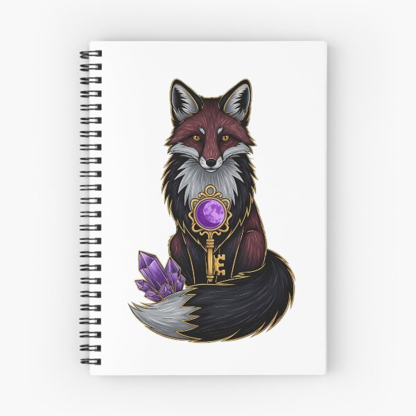 Item preview, Fox Violet Moon Key Gift designed and sold by IllumeInk.