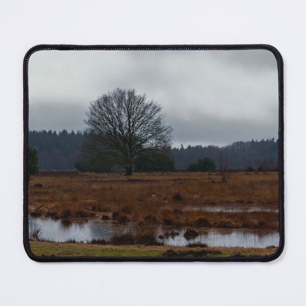 Item preview, Lone Tree in Misty Wetlands - Semi Panorama Landscape designed and sold by ShotsbyDesiree.