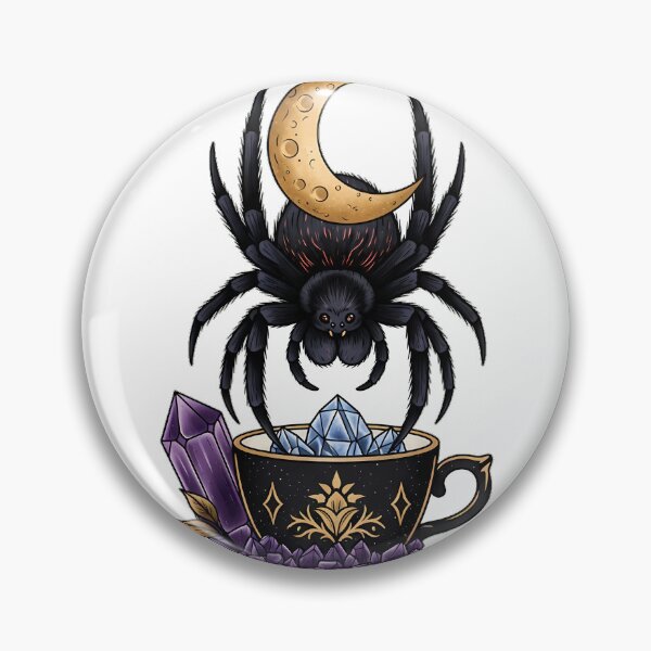 Item preview, Spider Crystal Moon Teacup Gift designed and sold by IllumeInk.