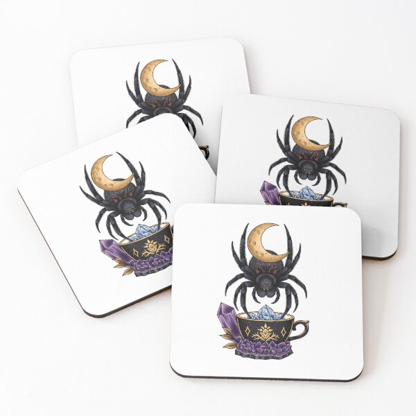 Item preview, Spider Crystal Moon Teacup Gift designed and sold by IllumeInk.