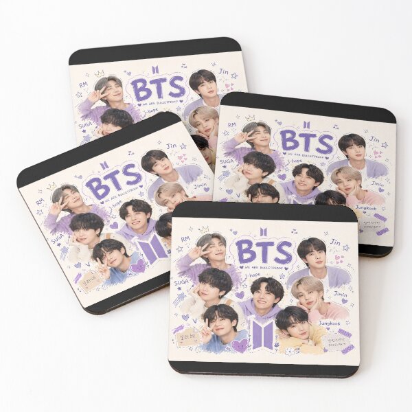 Item preview, BTS “We Purple You” Cute Doodle Collage designed and sold by RizziesDesign.