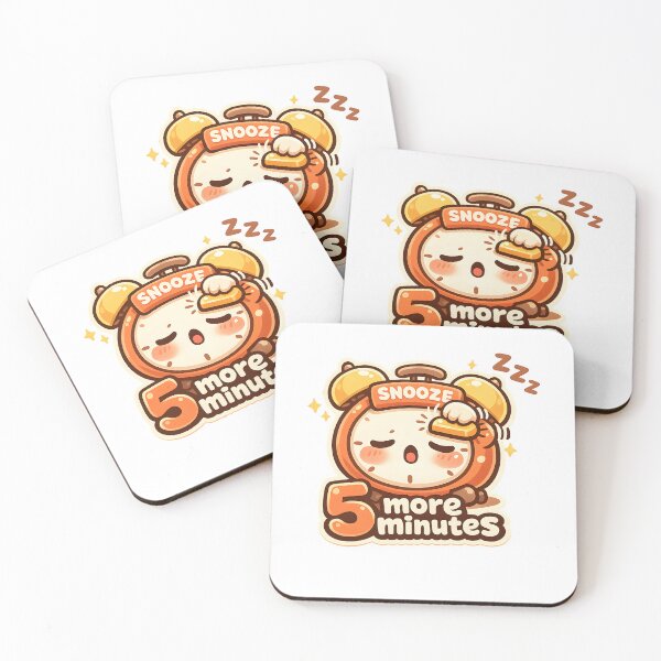 Item preview, "5 More Minutes" | Funny Alarm Clock & Sleeping Struggle Art designed and sold by Naviora.