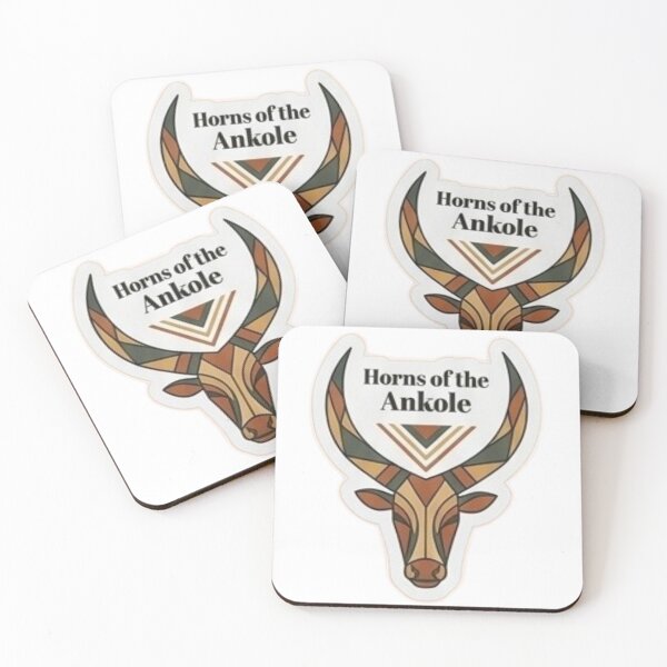 Item preview, Geometric Ankole Longhorn Art – Modern African Heritage Sticker designed and sold by Rooted Culture.