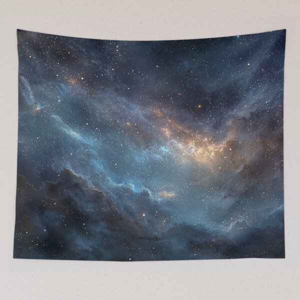 Item preview, Deep Space Galaxy Nebula Starfield Blue Cosmic Sky Aesthetic designed and sold by Faithlines.