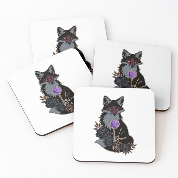 Item preview, Velvet Ribbon Fox Violet Moon Key Gift designed and sold by IllumeInk.
