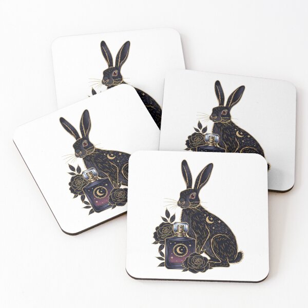 Item preview, Velvet Ribbon Hare Night Sky Perfume Bottle Gift designed and sold by IllumeInk.