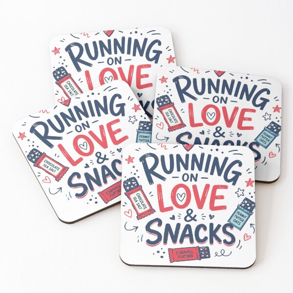 Item preview, Running on Love & Snacks – Funny Mom Life Design designed and sold by Adela80.