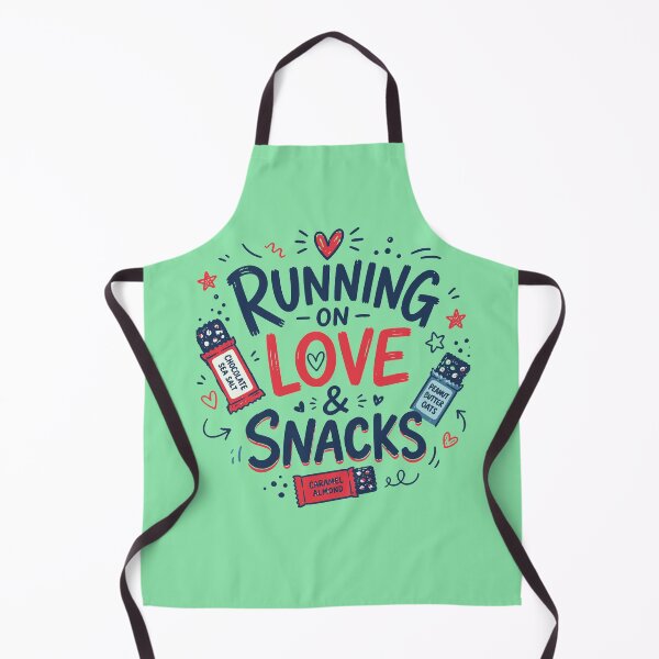 Item preview, Running on Love & Snacks – Funny Mom Life Design designed and sold by Adela80.