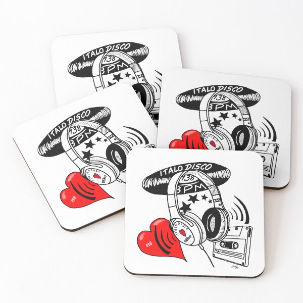 Item preview, 138 BPM Italo Disco Vinyl - Hand-Drawn Art designed and sold by Graphroad.