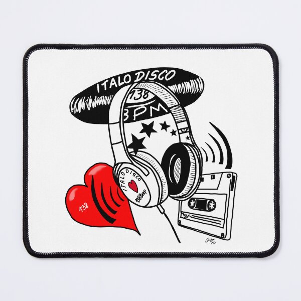 Item preview, 138 BPM Italo Disco Vinyl - Hand-Drawn Art designed and sold by Graphroad.