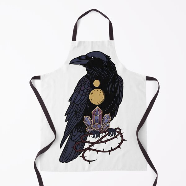 Item preview, Raven Thorn Vine Moon Phase Crystal Cluster Gift designed and sold by IllumeInk.
