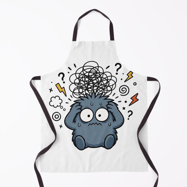 Item preview, Cute Overwhelmed Anxiety Monster designed and sold by ZetaDream.