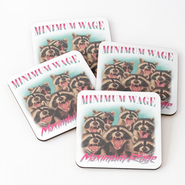 Item preview, minimum wage maximum rage  designed and sold by BeyondWonders.