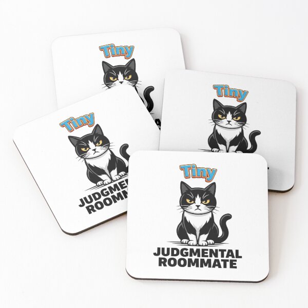 Item preview, Tiny Judgmental Roommate Cat designed and sold by Wild Creative Art.