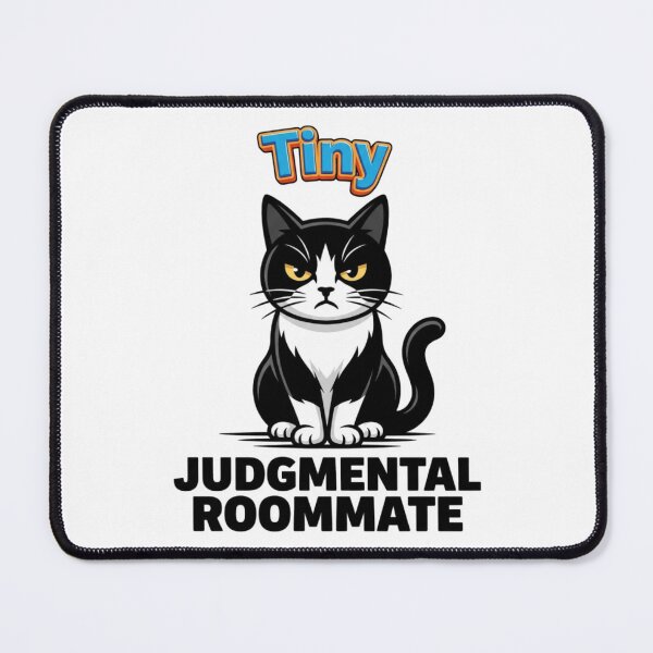 Item preview, Tiny Judgmental Roommate Cat designed and sold by Wild Creative Art.