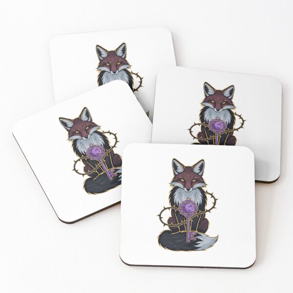 Item preview, Fox Thorn Vine Violet Moon Key Gift designed and sold by IllumeInk.