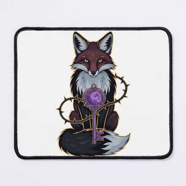 Item preview, Fox Thorn Vine Violet Moon Key Gift designed and sold by IllumeInk.