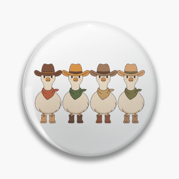 Item preview, Minimalist Western Geese Squad Art - Giddy Up Goose Cowboy Parody Design designed and sold by Picasfarmer.