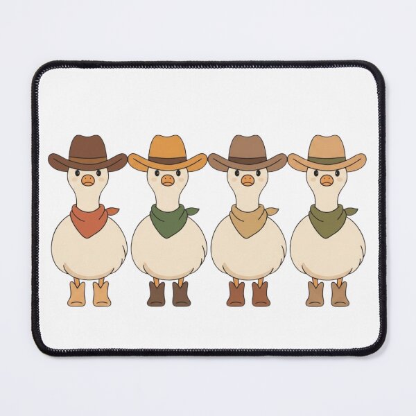 Item preview, Minimalist Western Geese Squad Art - Giddy Up Goose Cowboy Parody Design designed and sold by Picasfarmer.