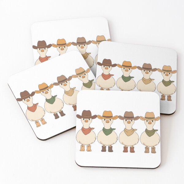 Item preview, Minimalist Western Geese Squad Art - Giddy Up Goose Cowboy Parody Design designed and sold by Picasfarmer.