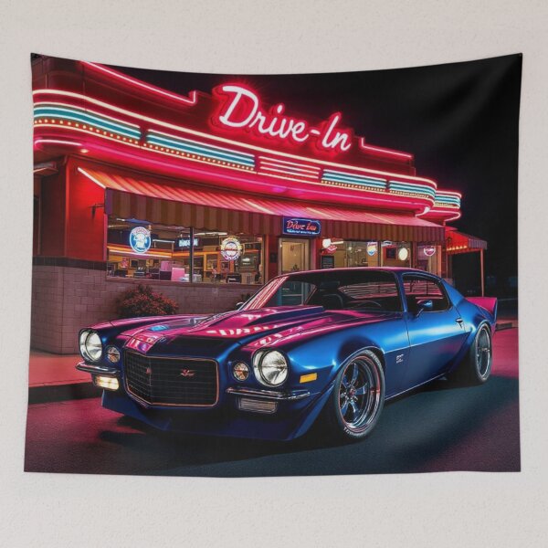 Item preview, nightly drive in blue custom camaro designed and sold by Todd1983.