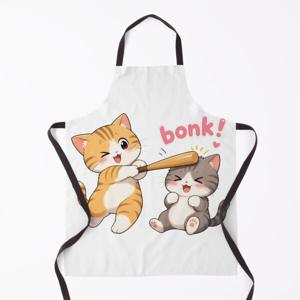 Item preview, Bonk! - Two cats playing with a baseball bat designed and sold by Unpredictable Fat Cat.