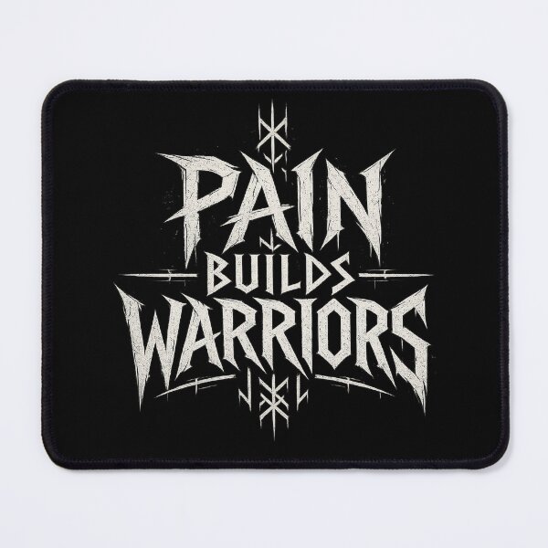 Item preview, Pain Builds Warriors – Motivational Warrior Typography Design designed and sold by MarketWolf.