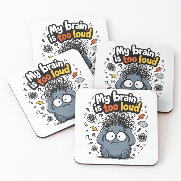 Item preview, My Brain Is Too Loud designed and sold by ZetaDream.