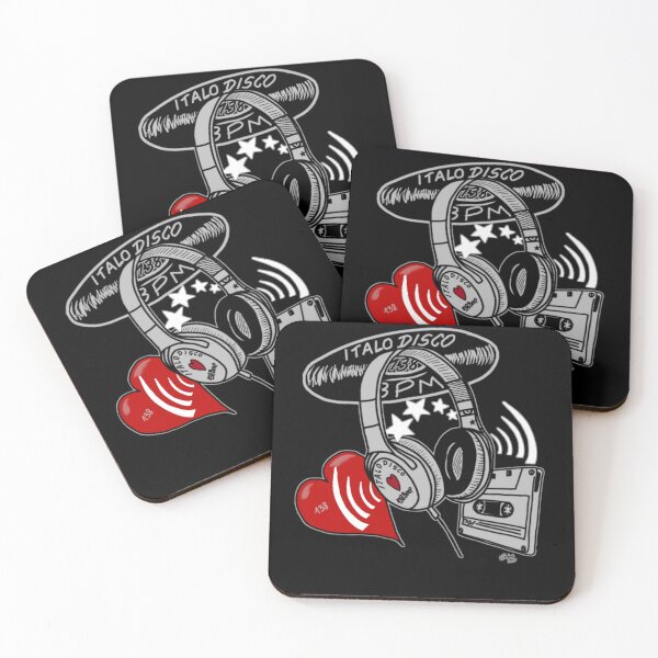 Item preview, 38 BPM Italo Disco Vinyl - Hand-Drawn Art Black designed and sold by Graphroad.