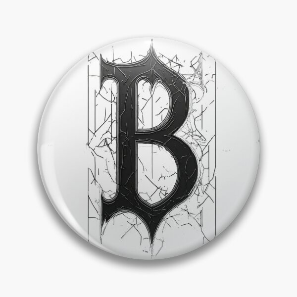 Item preview, Edgy Sharp Initial B Fragmented Art designed and sold by Digital Design Art.