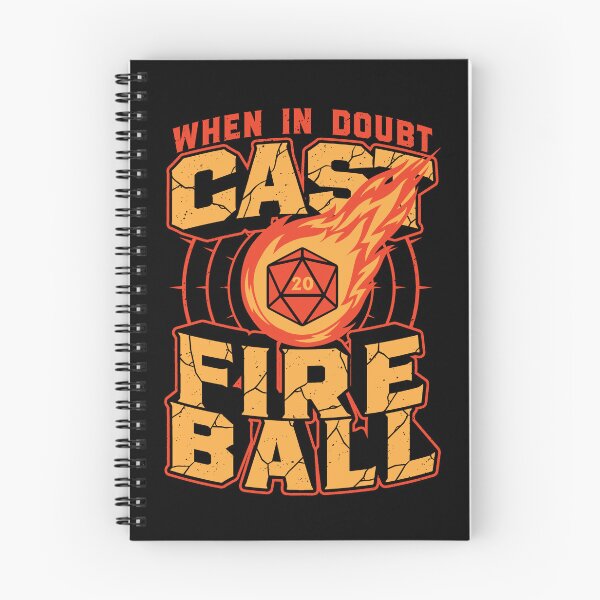 Item preview, RPG Cast Fireball Quote designed and sold by Studio Mootant.