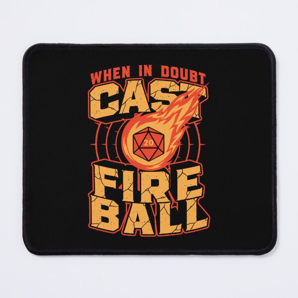 Item preview, RPG Cast Fireball Quote designed and sold by Studio Mootant.