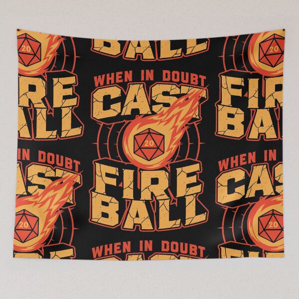 Item preview, RPG Cast Fireball Quote designed and sold by Studio Mootant.