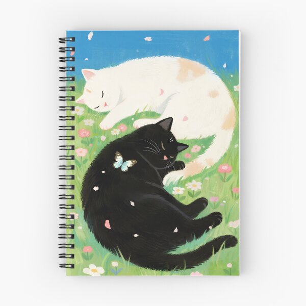 Item preview, Black cat and white cat designed and sold by xianxiu-ling.