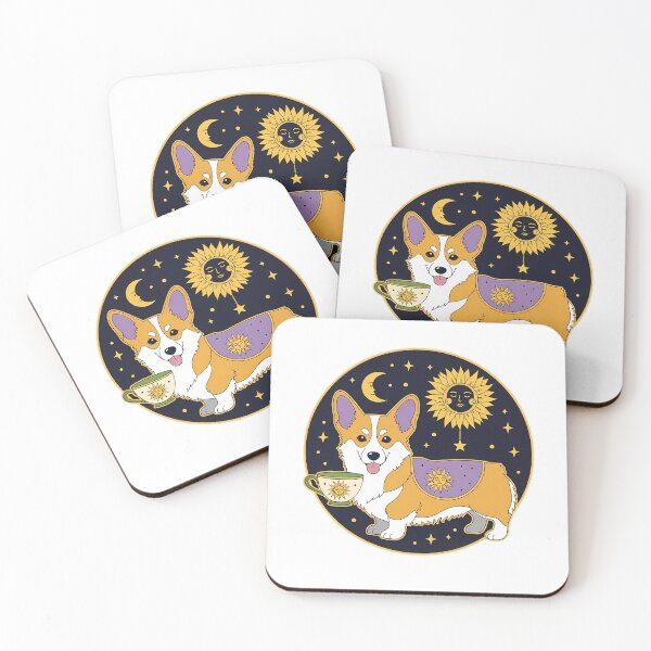 Item preview, Star Charm Corgi Sun and Moon Teacup Gift designed and sold by pumsquare.