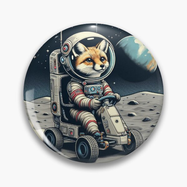 Item preview, Astronaut Fennec Fox – Lunar Rover Adventure designed and sold by Dogandesighn.