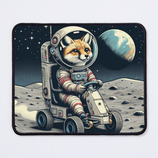 Item preview, Astronaut Fennec Fox – Lunar Rover Adventure designed and sold by Dogandesighn.