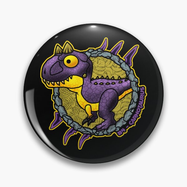 Item preview, Chibi Carnotaurus #4 – Cute Pocket Dinosaur Cartoon Design designed and sold by Grimtech Workshop.