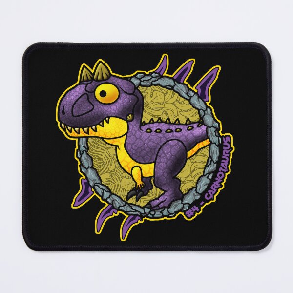 Item preview, Chibi Carnotaurus #4 – Cute Pocket Dinosaur Cartoon Design designed and sold by Grimtech Workshop.